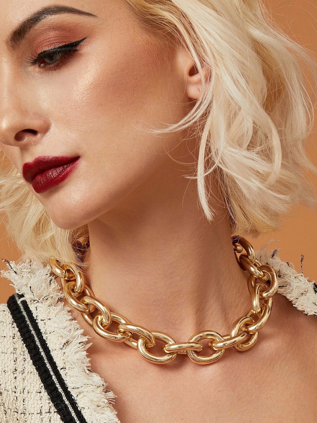 Metalic Gold Tone Choker