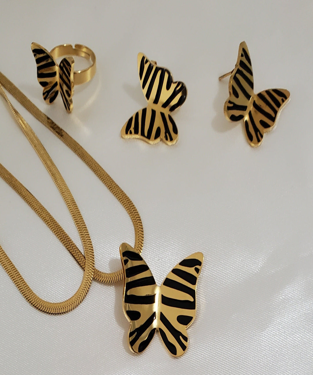 Ruth Golden Black Butterfly