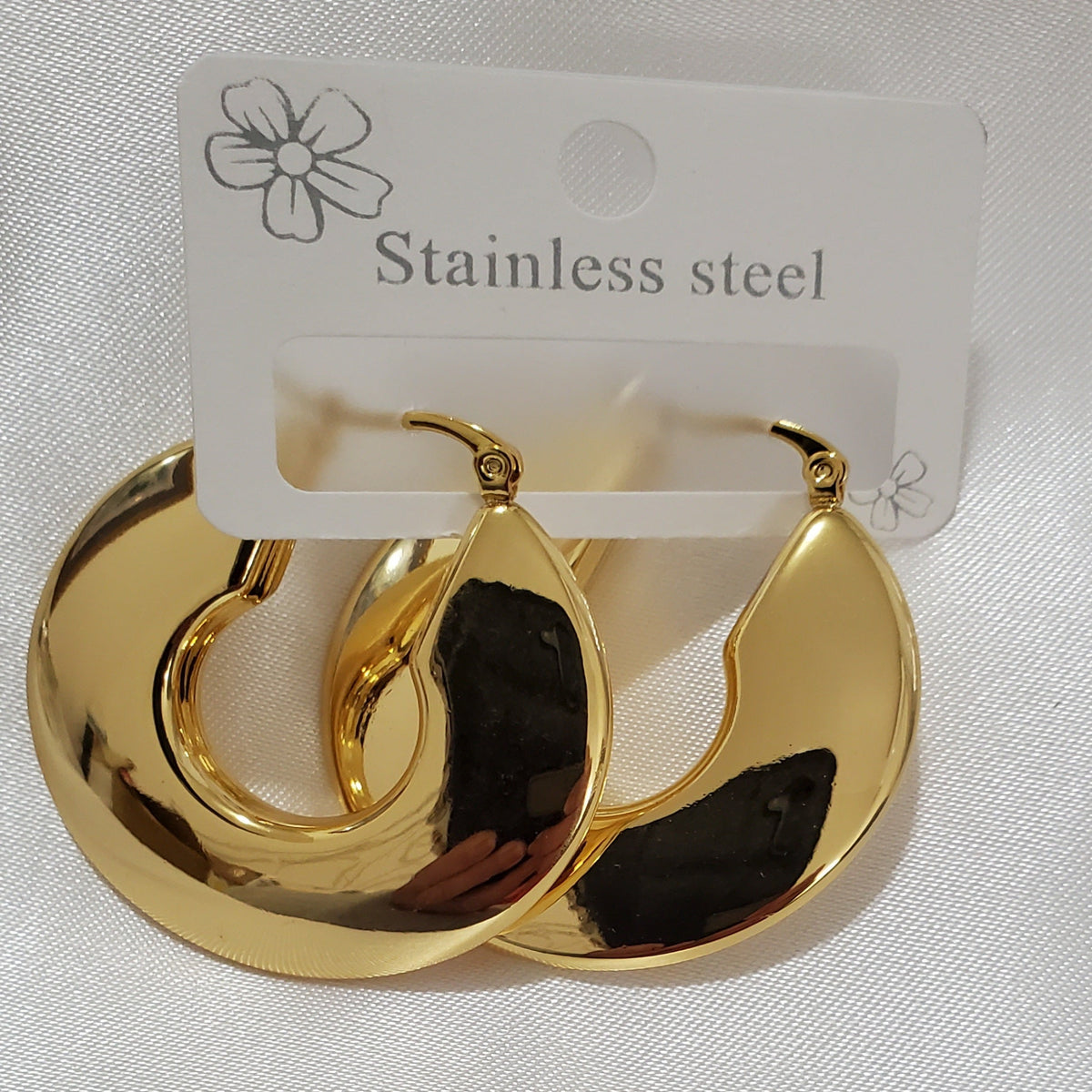 18K Gold Plate Stainless Steel Earrings