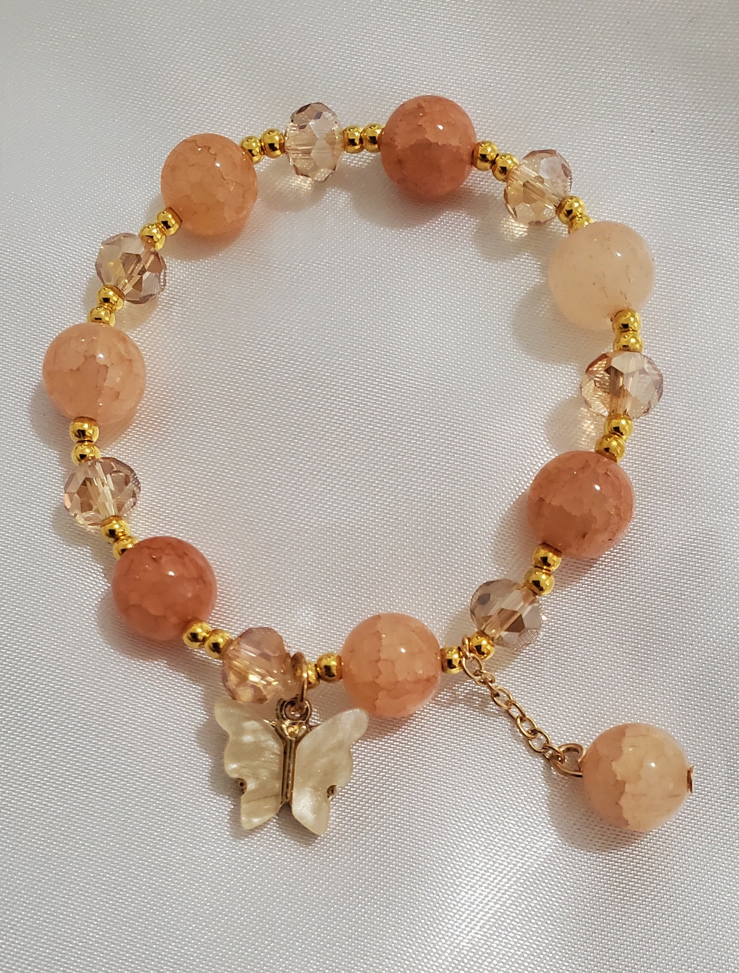 Stretch Crystal Butterfly Stretch Bracelet
