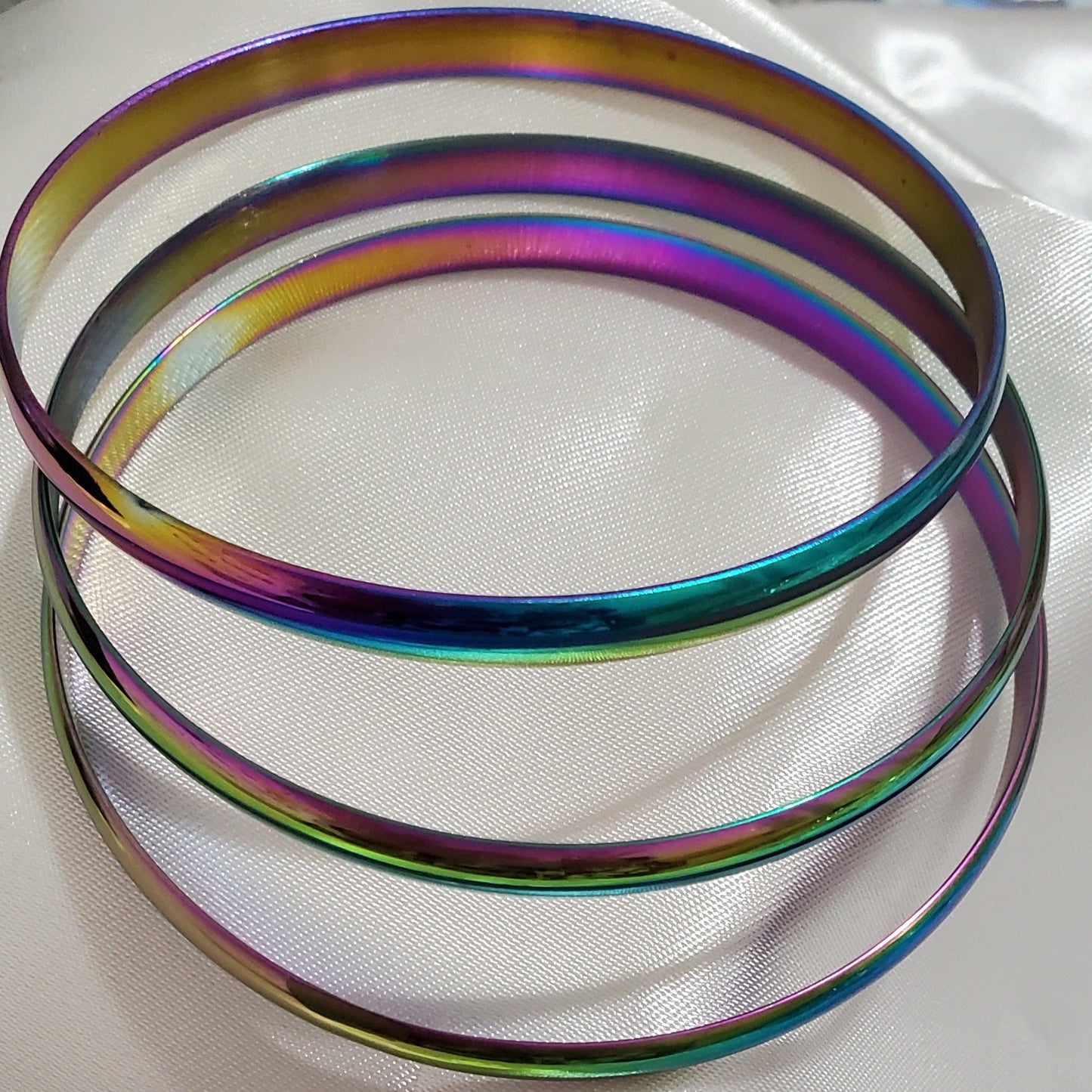 7pcs Stainless Steel Rainbow Bracelet