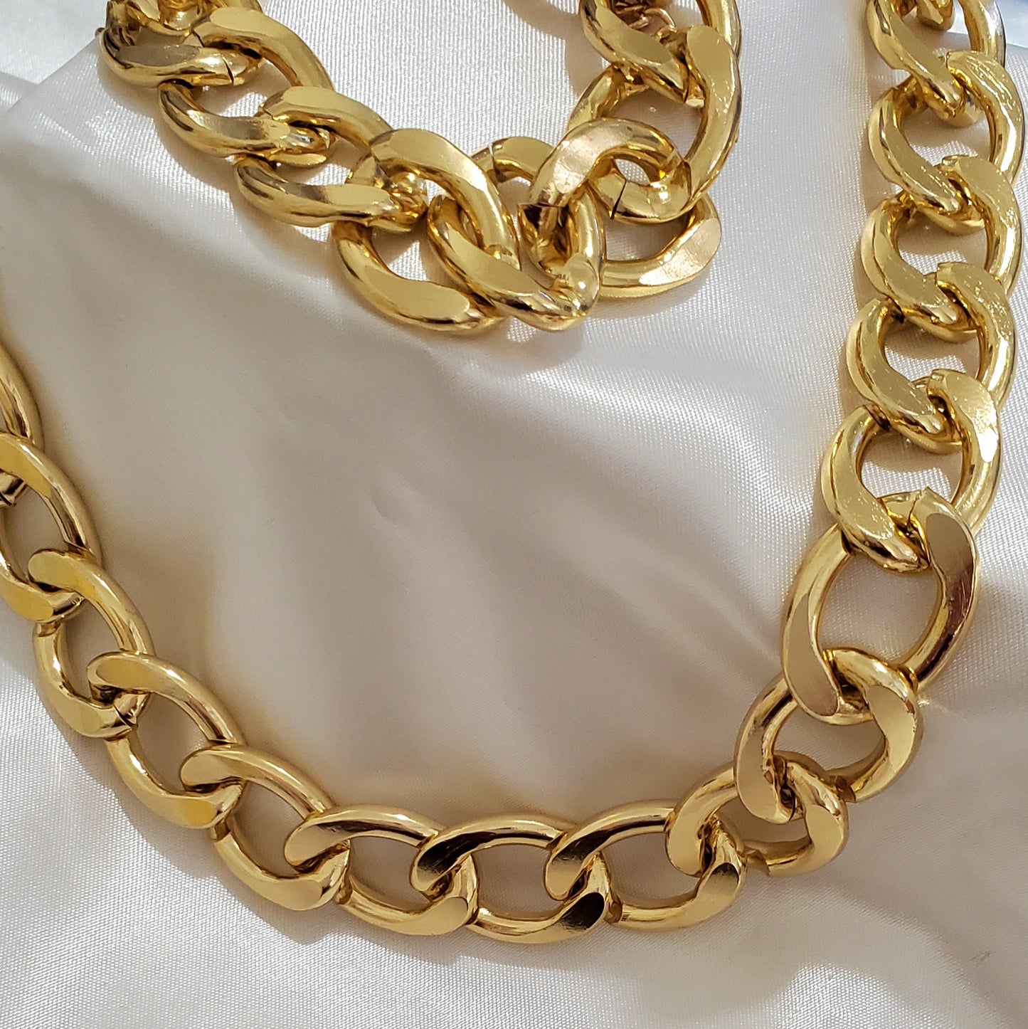 Link Necklace and Bracelet Set