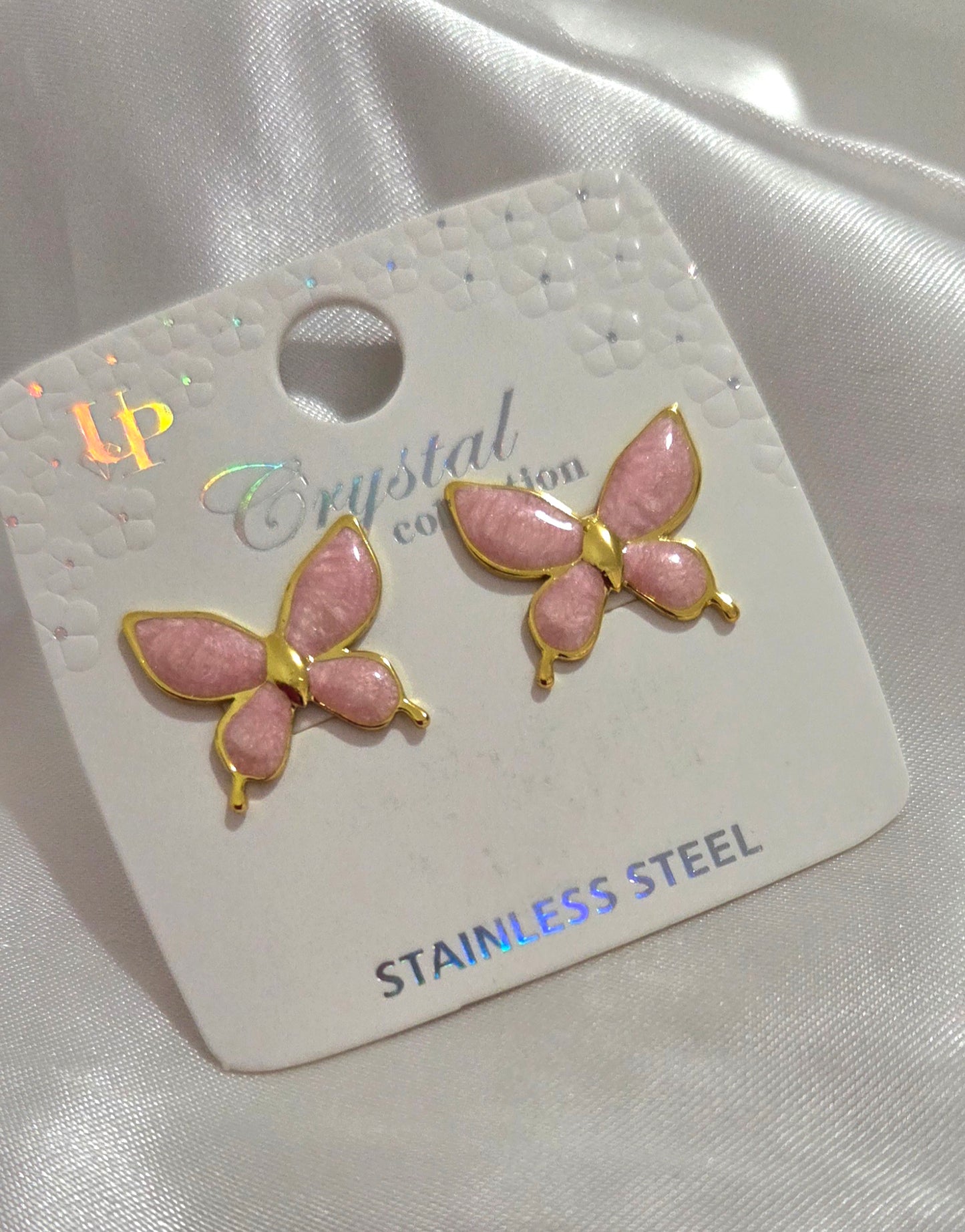 Enamel Butterfly Earrings