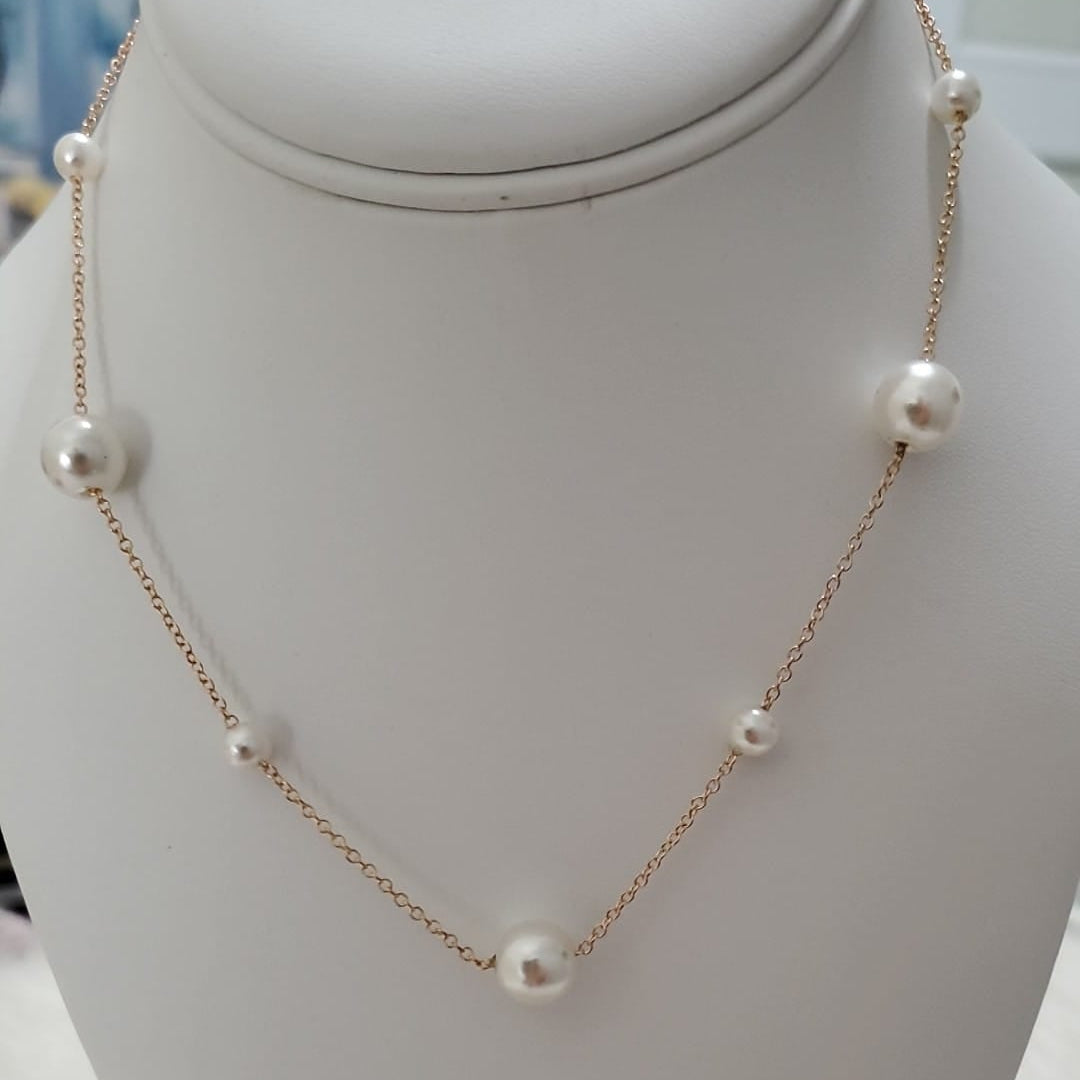 Collar con Perlas de imitación -Joyeria Fina