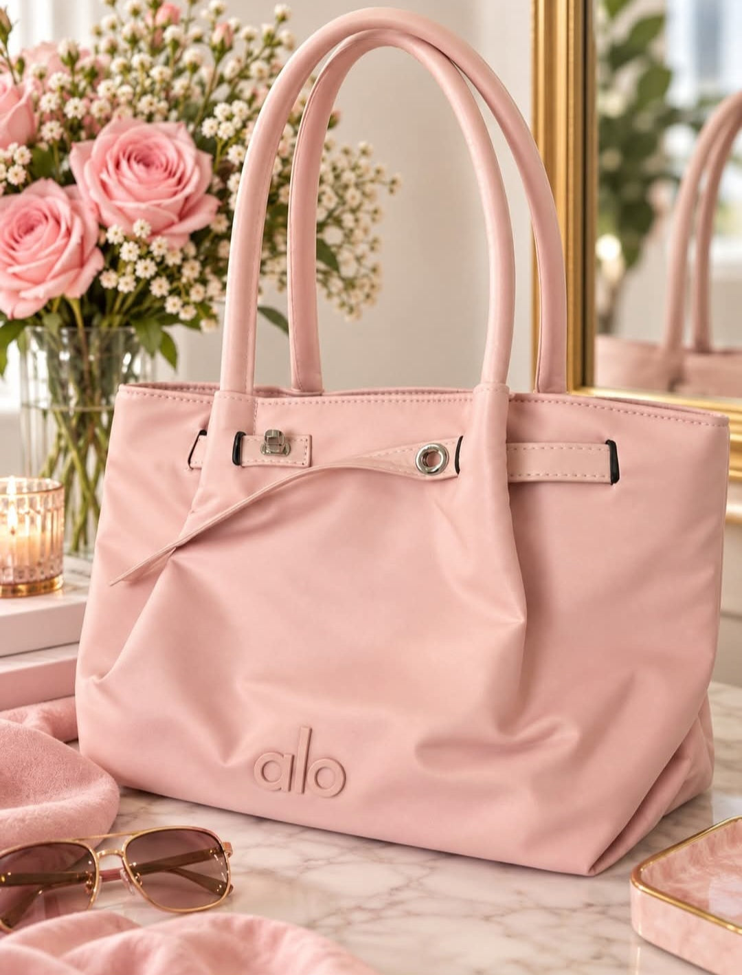 Alo Style Pink Women's Tote Bag