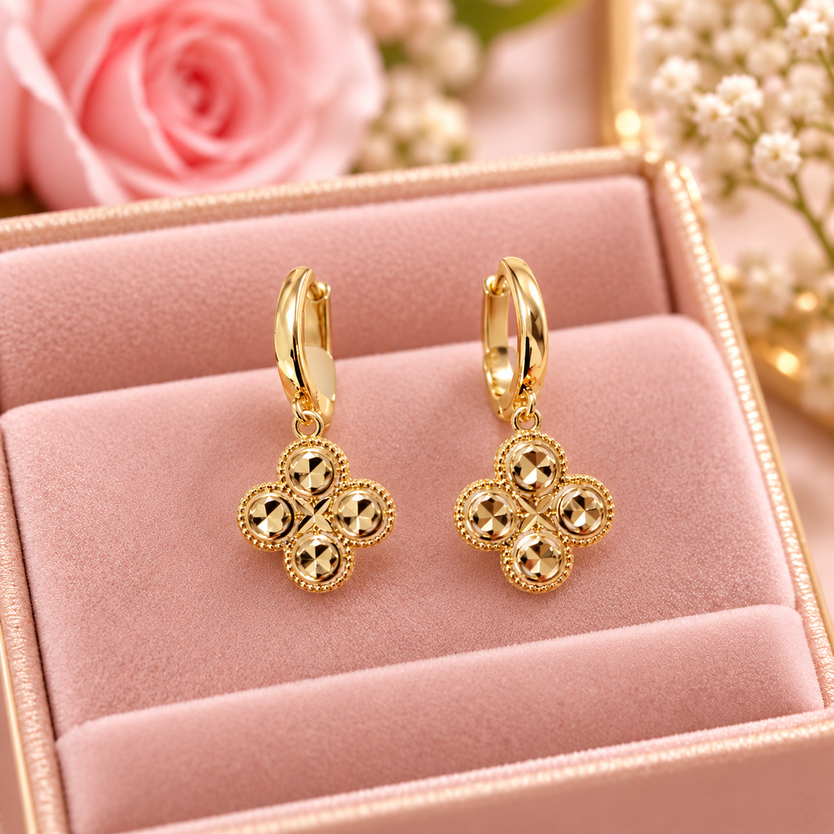 Aretes en 14K Oro Laminado