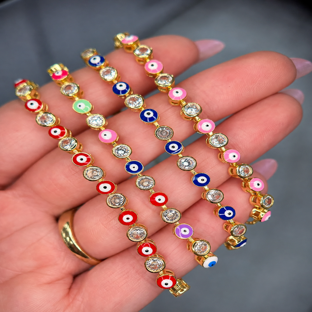 18K Gold Plated Multicolor Bracelets