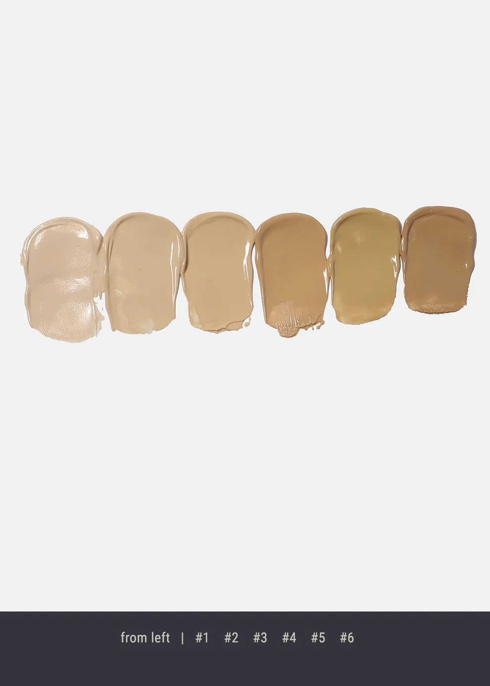 Perfecting Foundation Fair to Dark 6PCS Mixtas