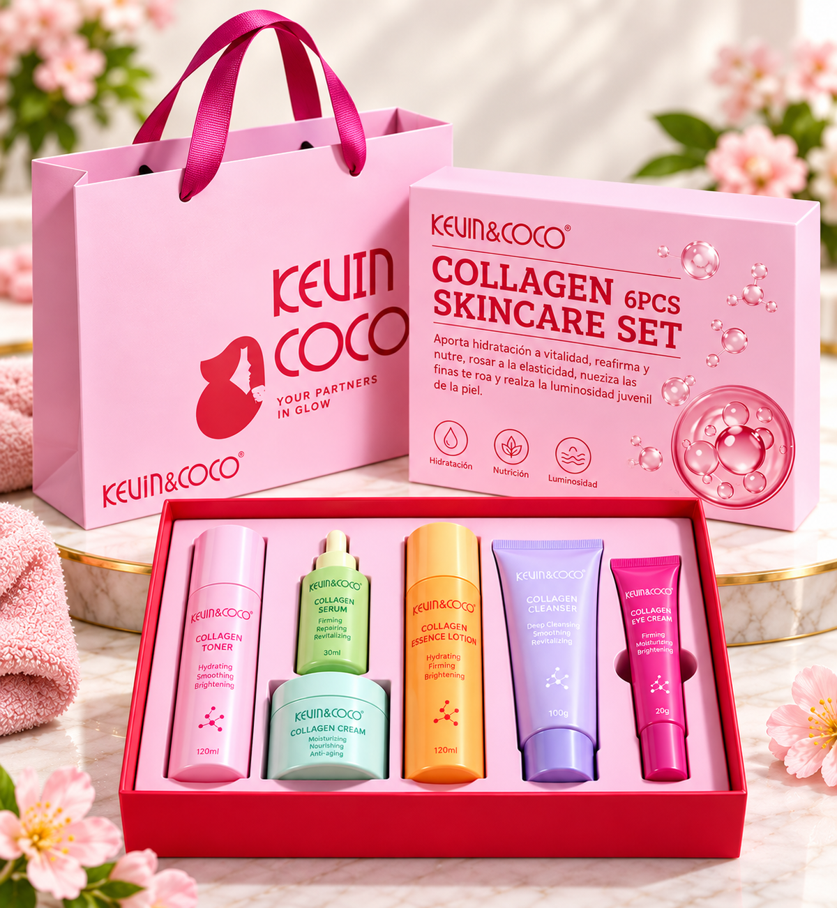 Kevin & Coco Collagen 6pcs Skincare Set