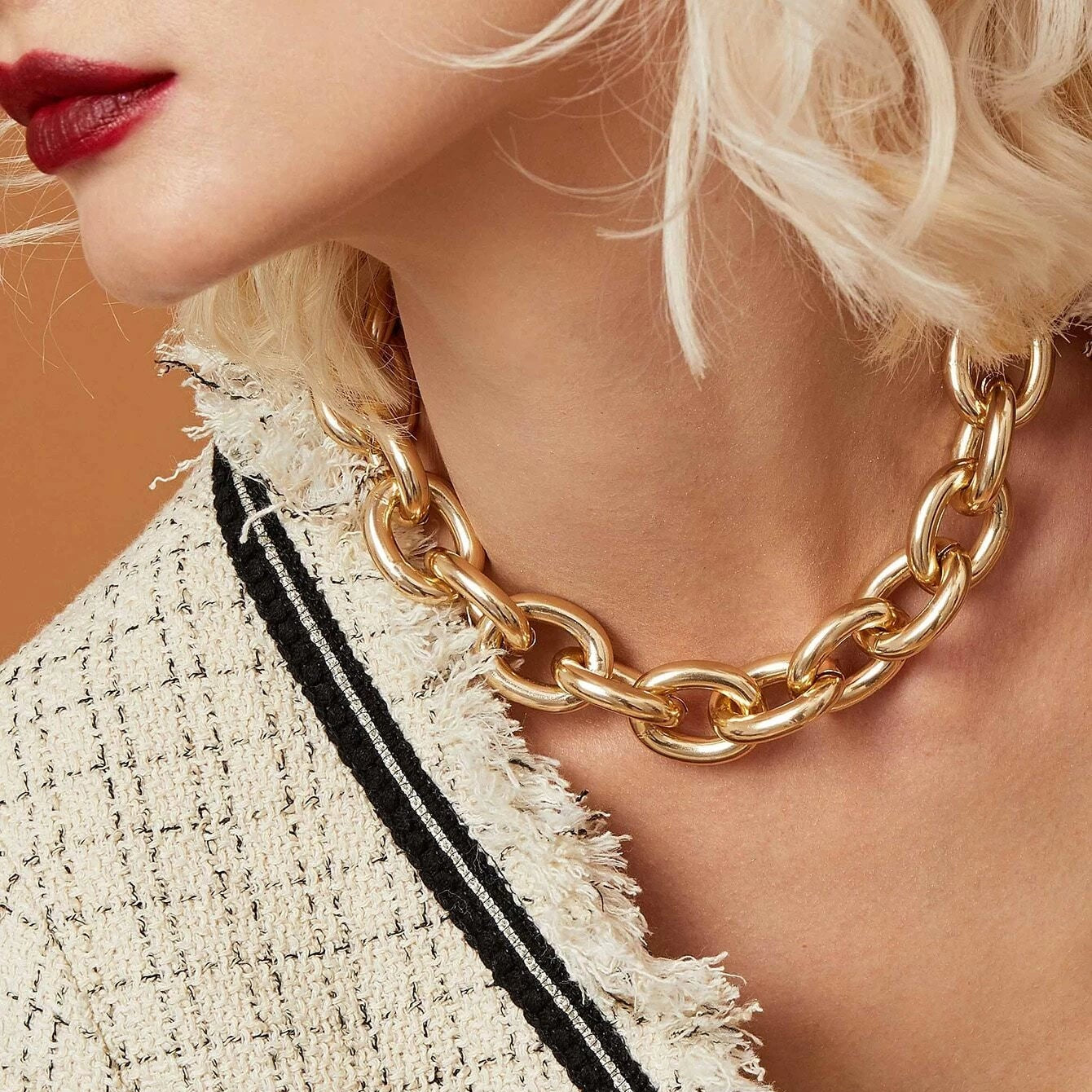 Metalic Gold Tone Choker