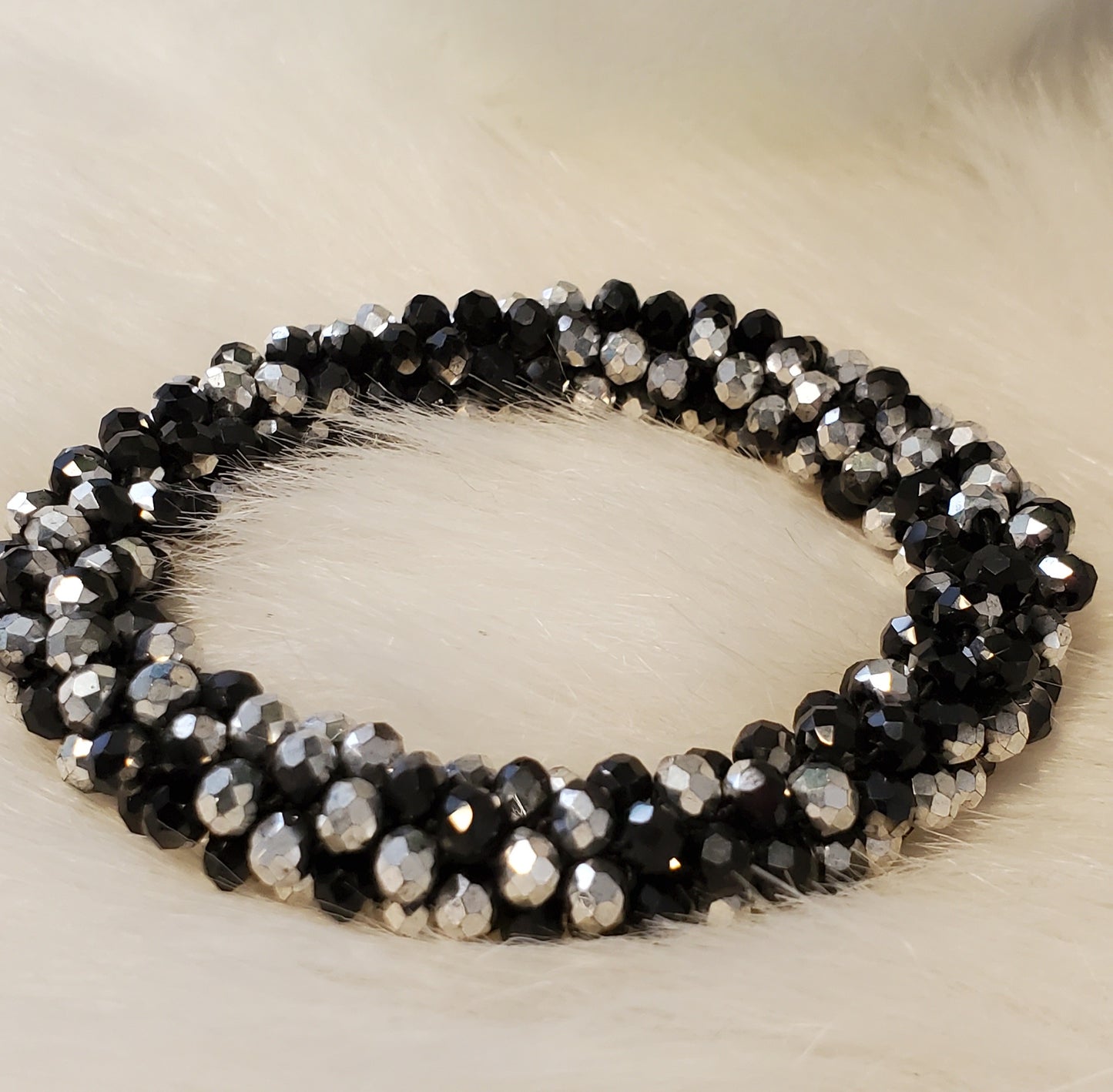 Pulseras Stretch con cuentas en cristal