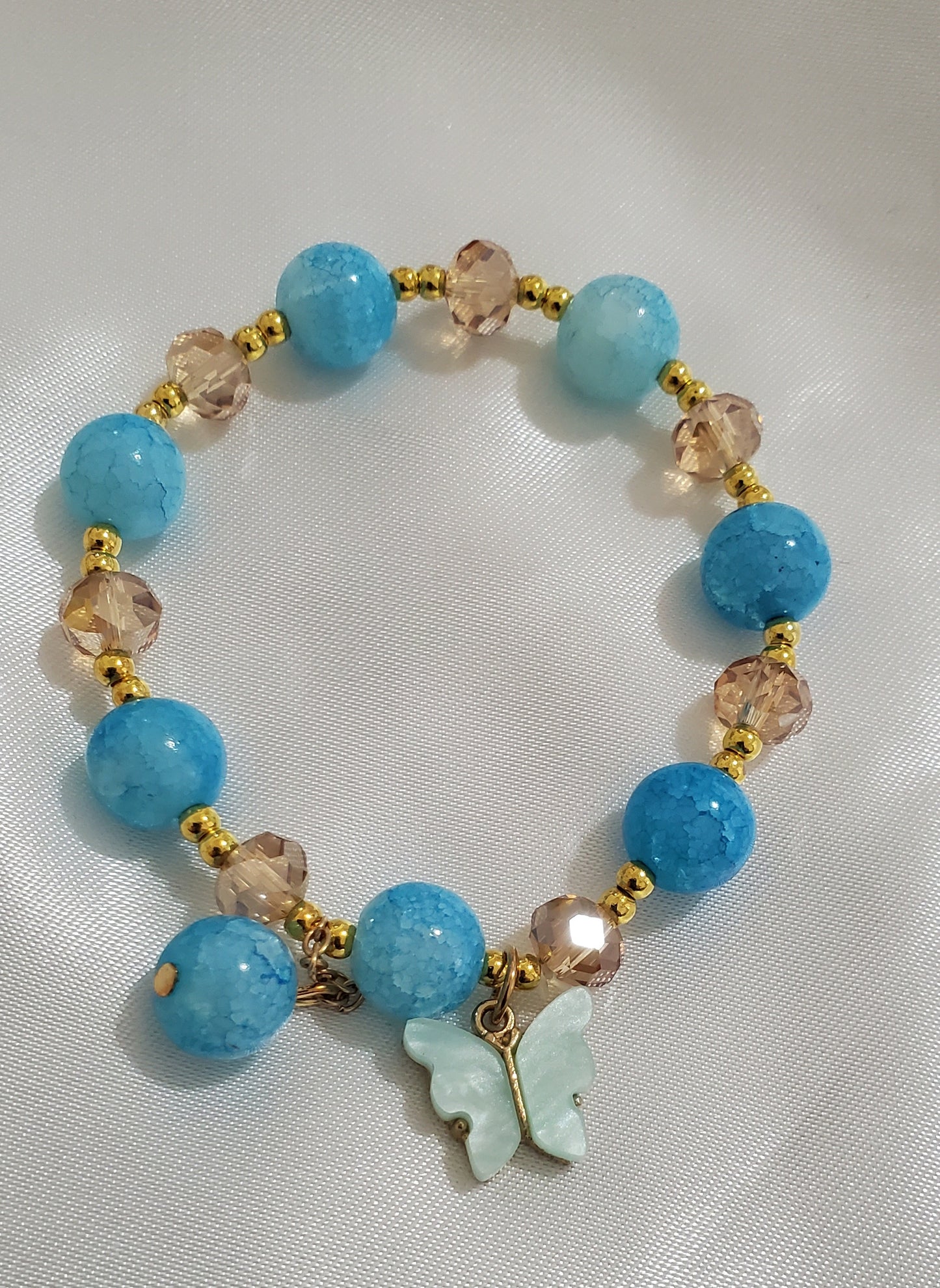 Stretch Crystal Butterfly Stretch Bracelet