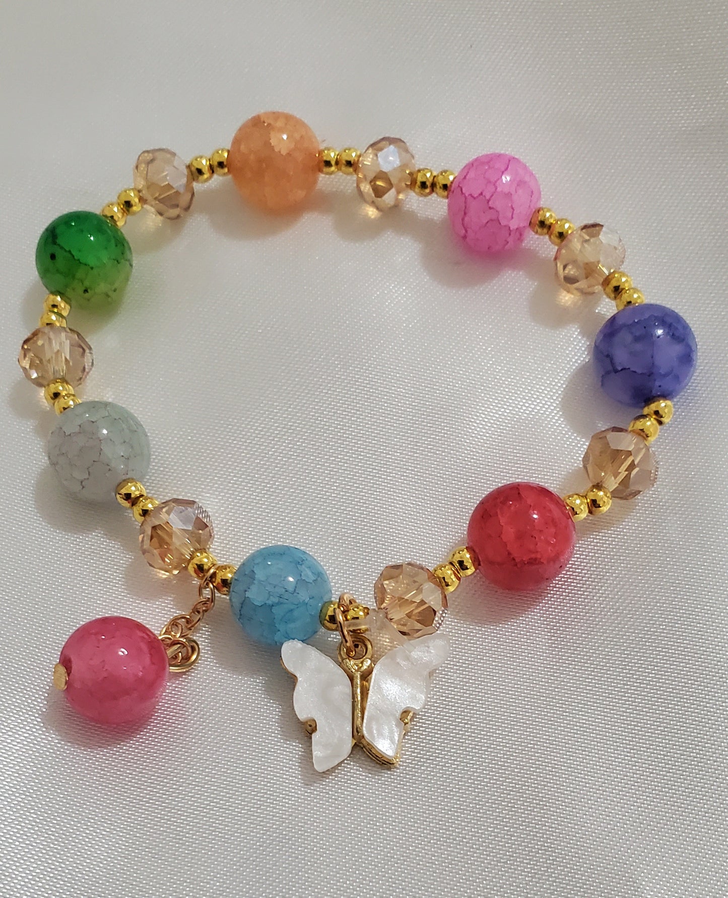 Stretch Crystal Butterfly Stretch Bracelet