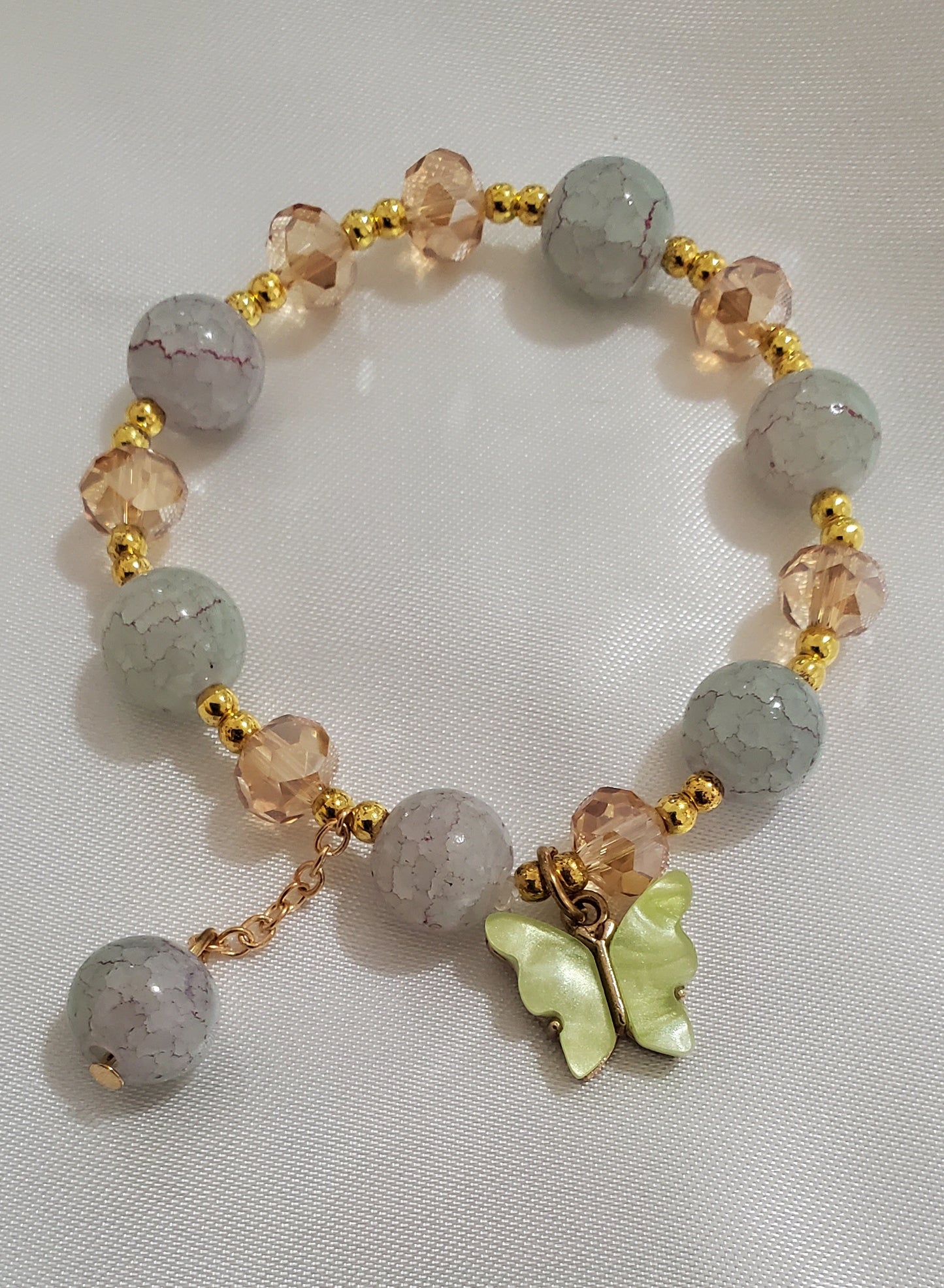 Stretch Crystal Butterfly Stretch Bracelet