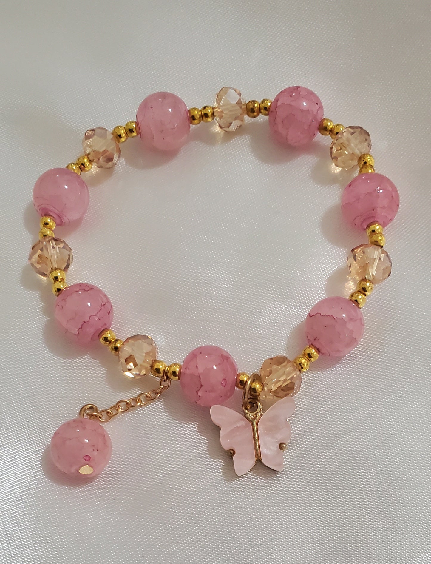 Stretch Crystal Butterfly Stretch Bracelet