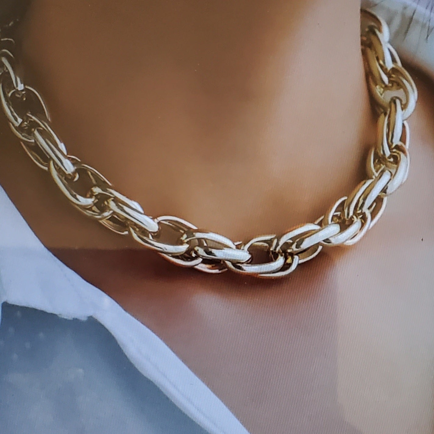 Collar de Cadena Trenzada