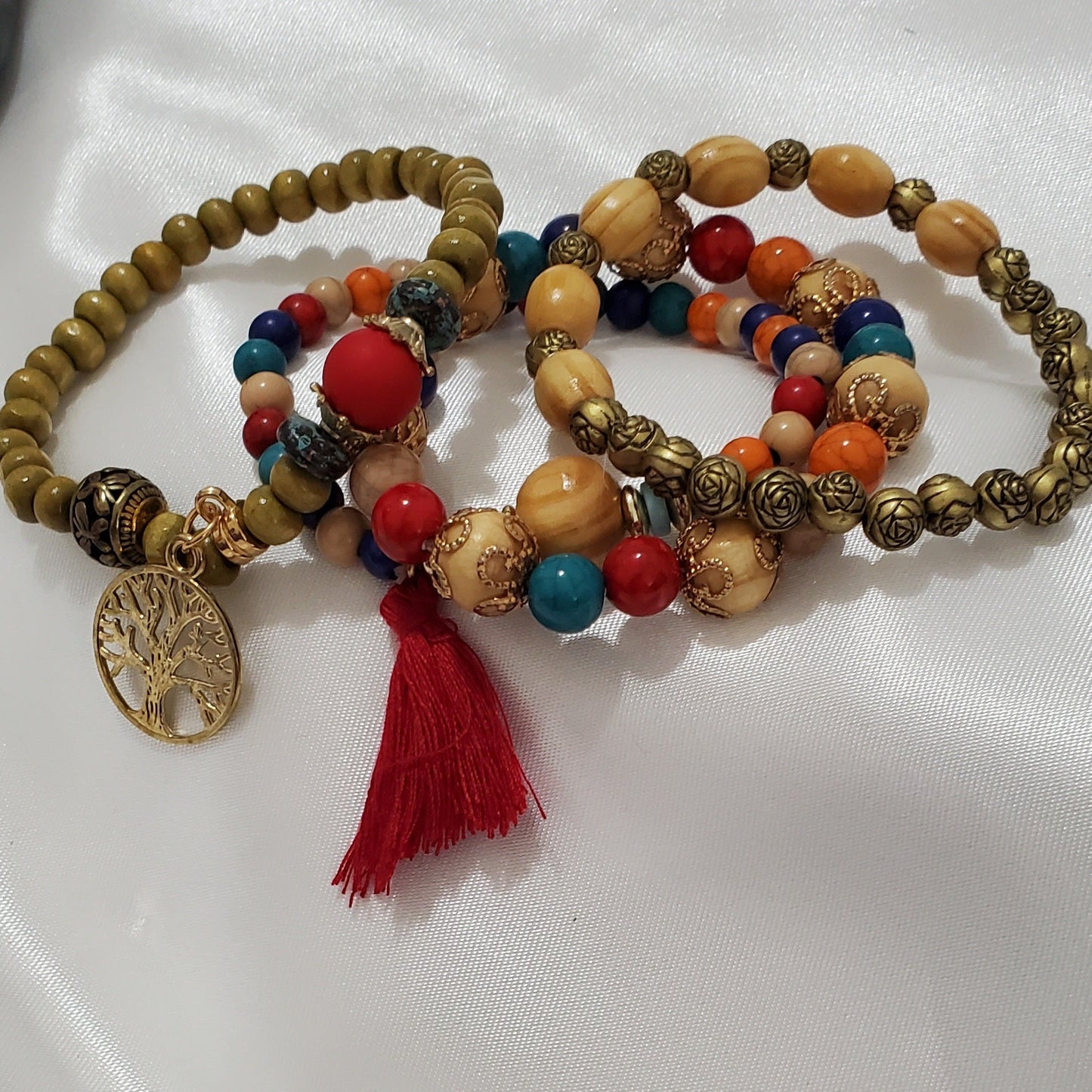 Pulseras Arbol de la vida Multicolor