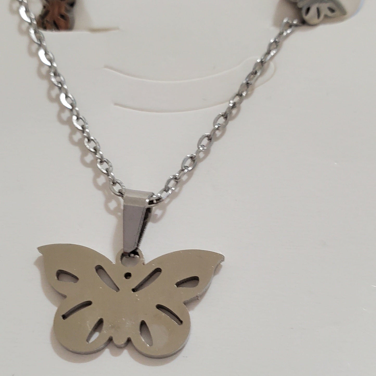 Set Mariposa Plateado