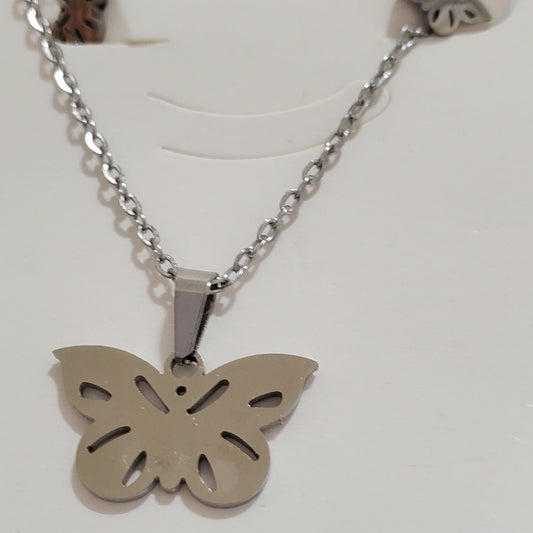 Set Mariposa Plateado
