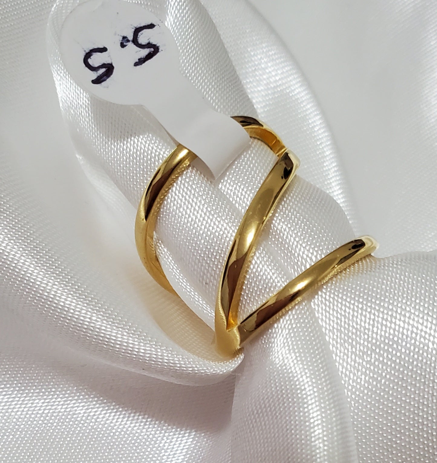 18K Gold Plated  Stainless Steel Women Elegant Ring