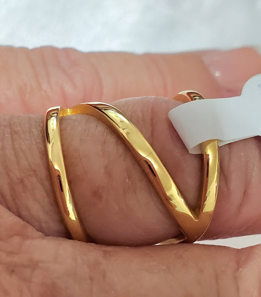 18K Gold Plated  Stainless Steel Women Elegant Ring