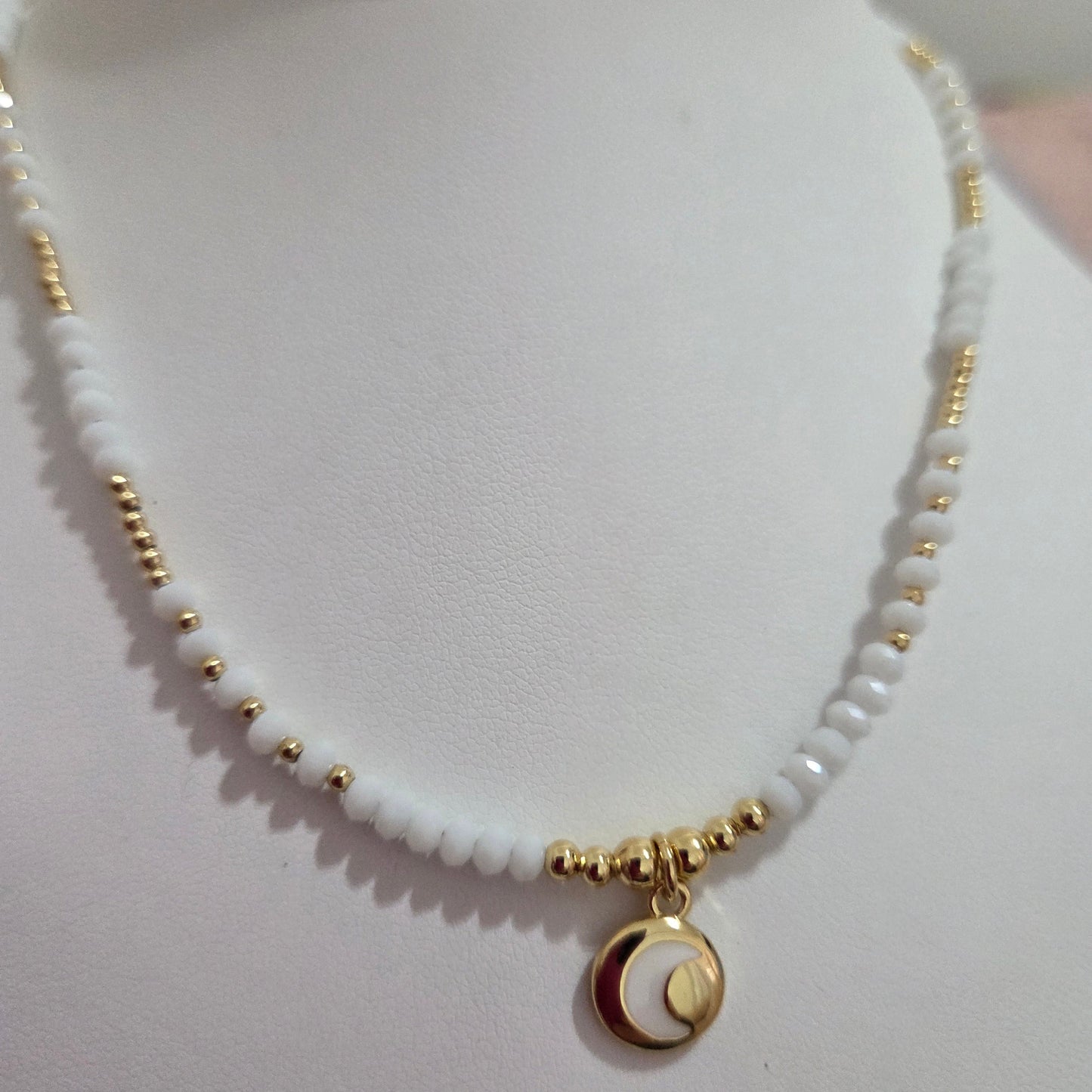 18K Gold Plated Evil Eye Pendant Choker – Beaded Necklace Jewelry for Women