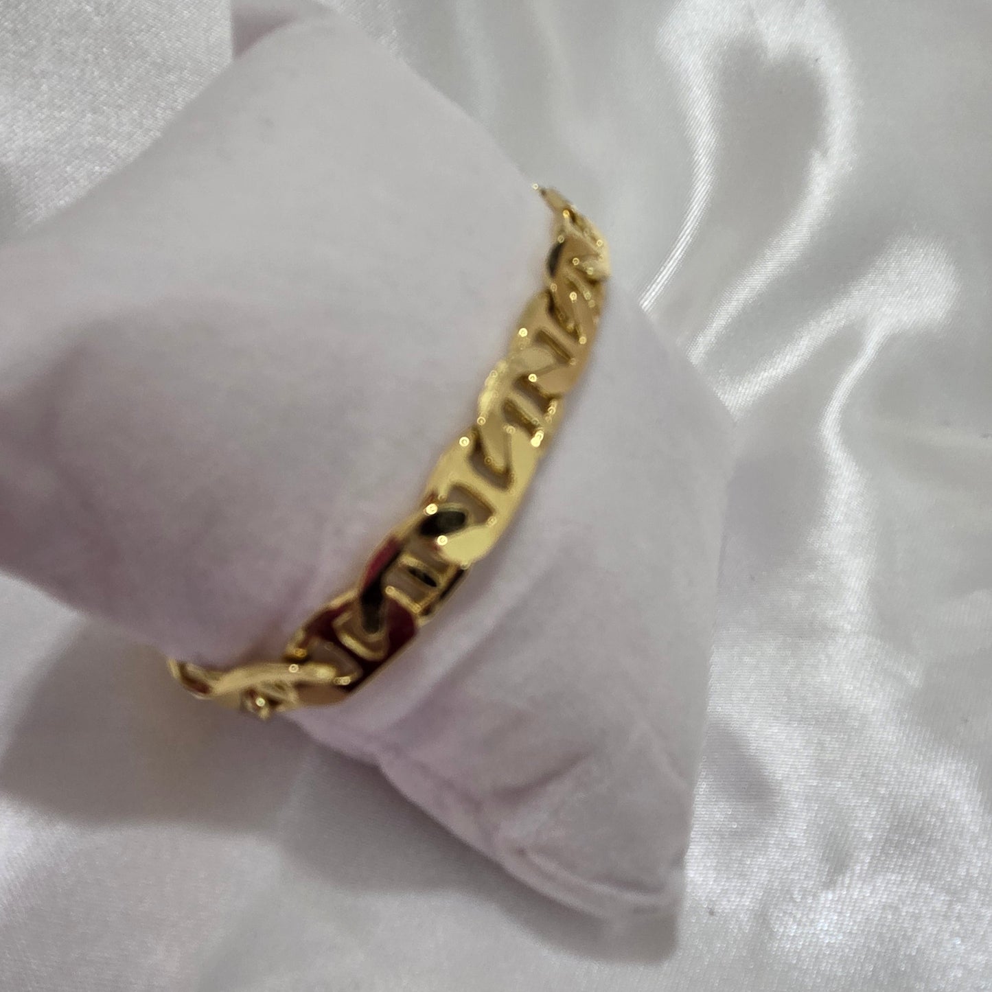 14K Gold Plated Stainless Steel Cuban Chain Bracelet