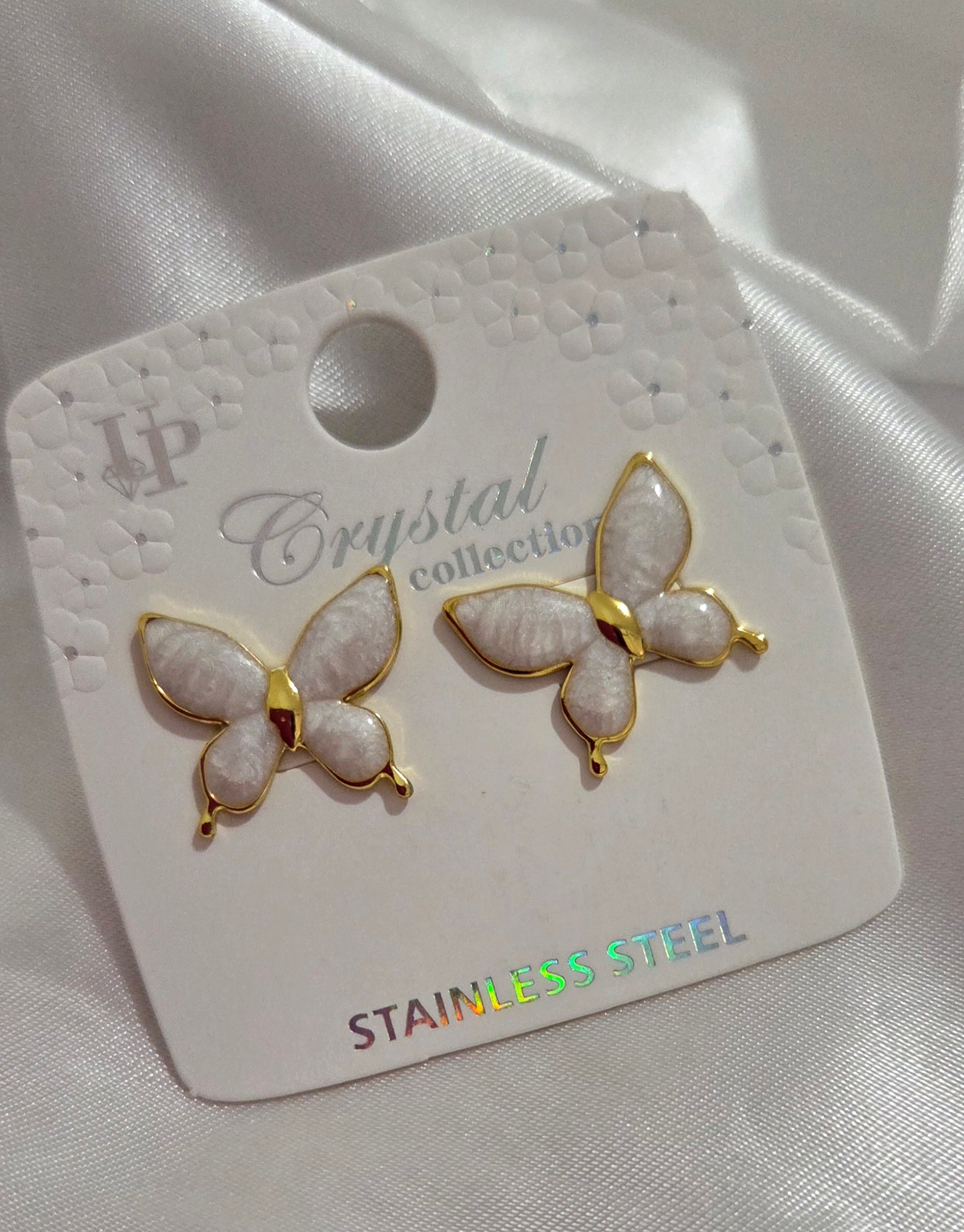 Enamel Butterfly Earrings