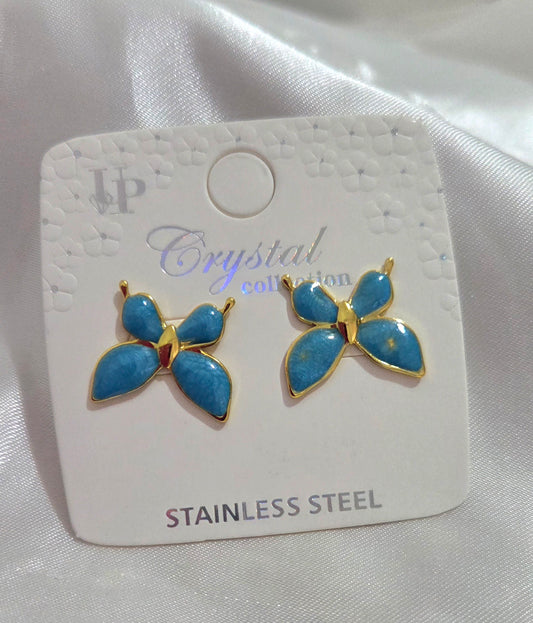 Enamel Butterfly Earrings