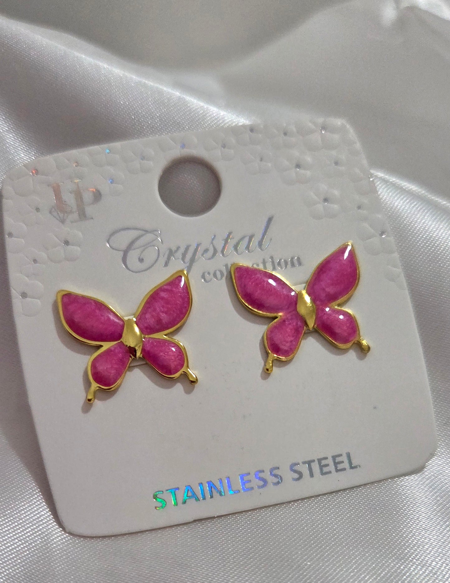 Enamel Butterfly Earrings