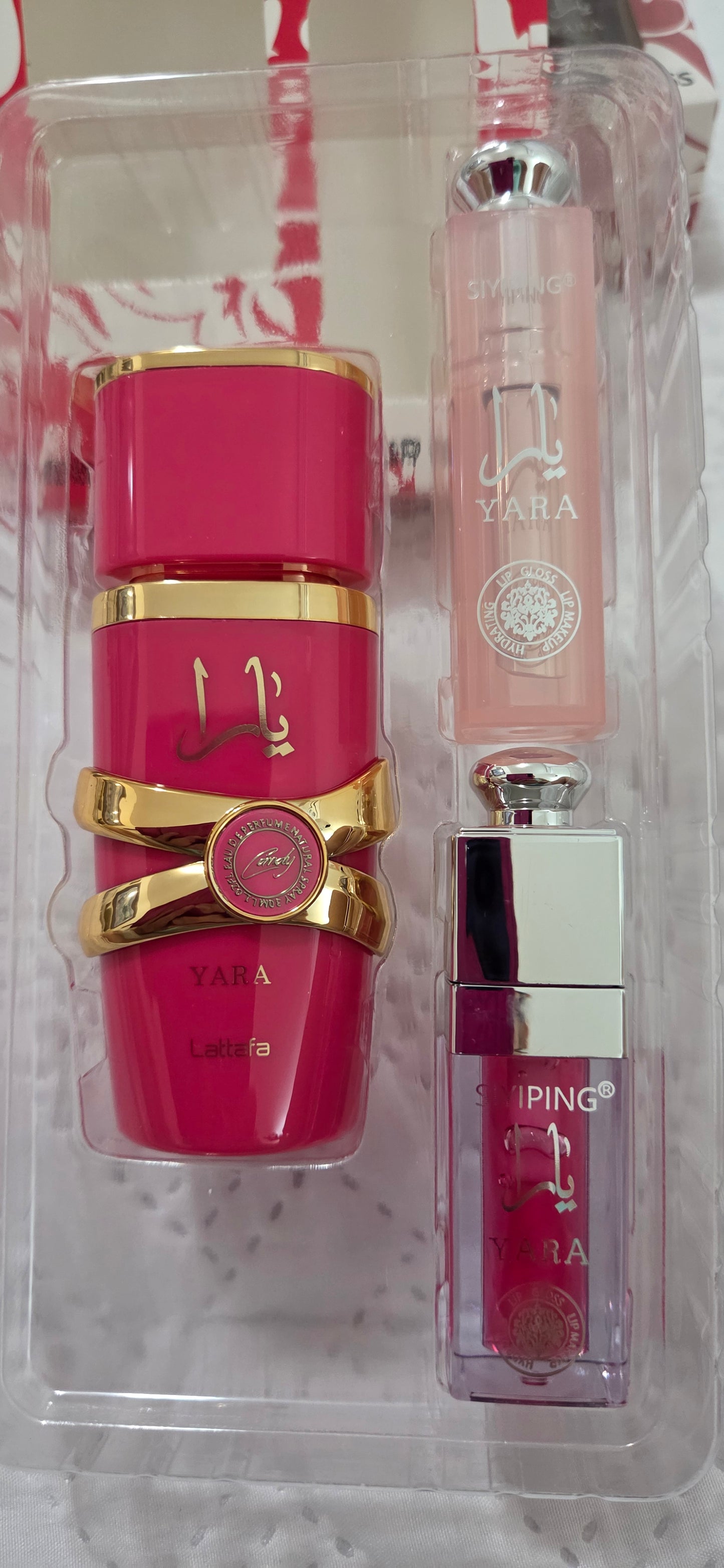 Yara Candy Perfume & Lip Stick & Lip Gloss