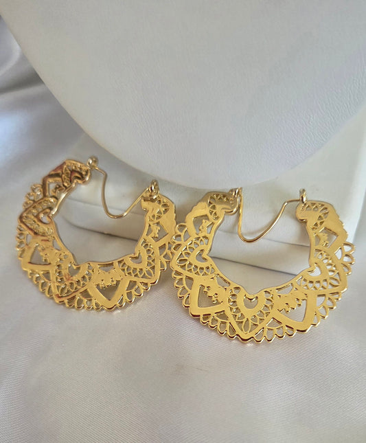 Aretes Dorado Vintage