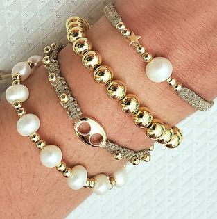 Adjustable Gold Plated Braided Bracelets