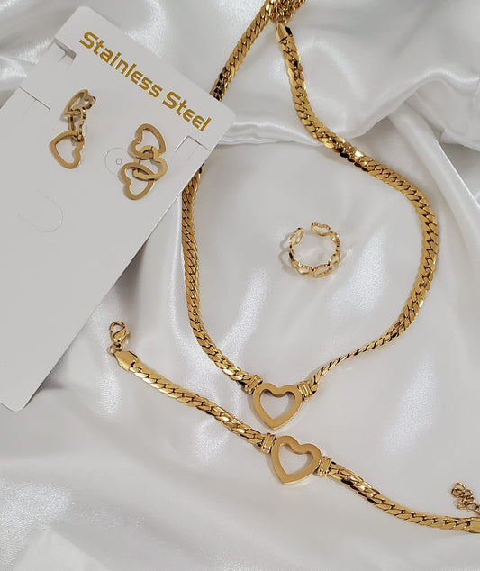 18K Gold Plated Lovely Set