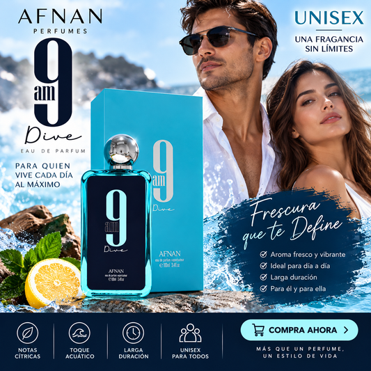 Afnan 9Am Dive Unisex Eau de Parfum en aerosol