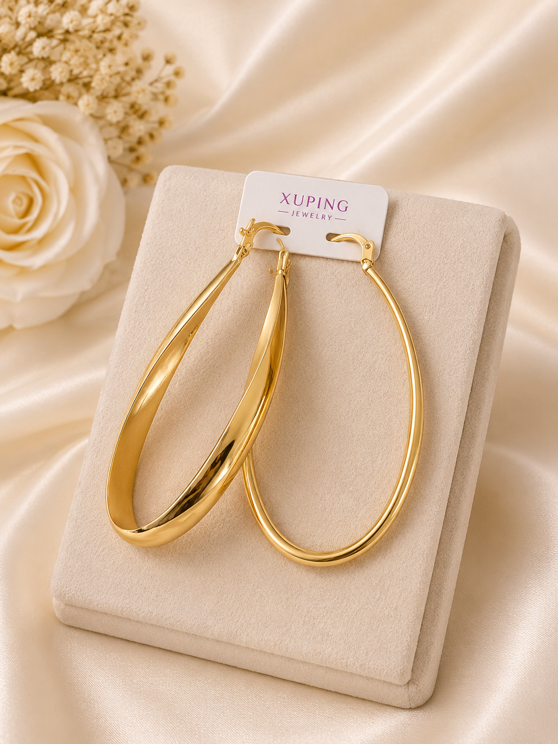 Aretes de Argolla en Oro Laminado 14K