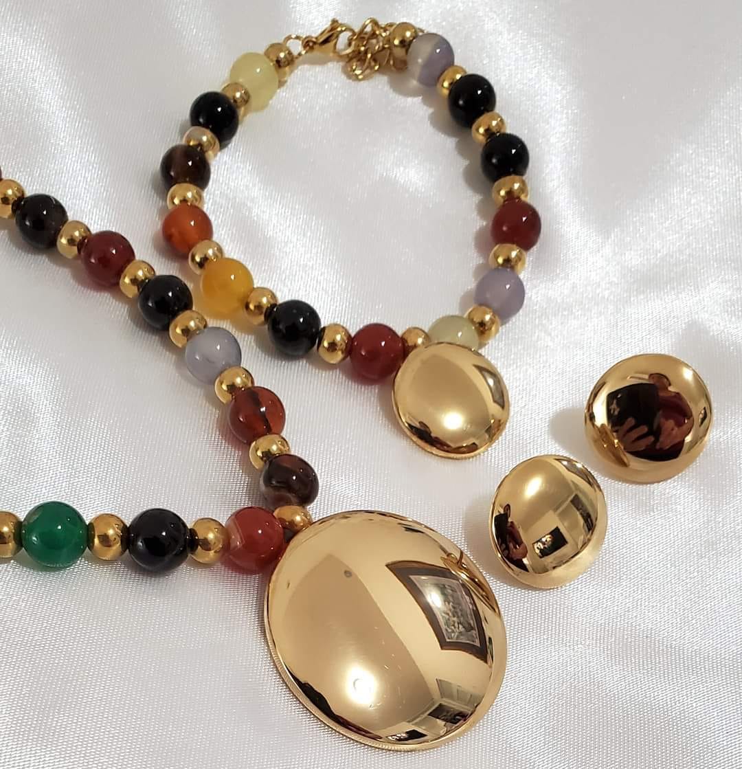 Set de Collares 6 pcs Mixteados