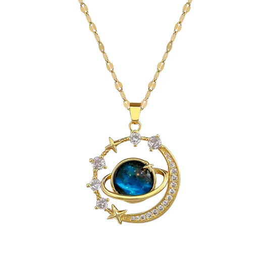 18K Gold Plated Moon Necklaces