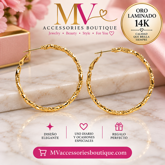 Aretes en Oro Laminado 14K