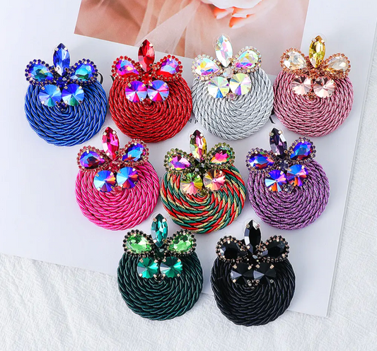 Vintage Crystal Drop Earrings