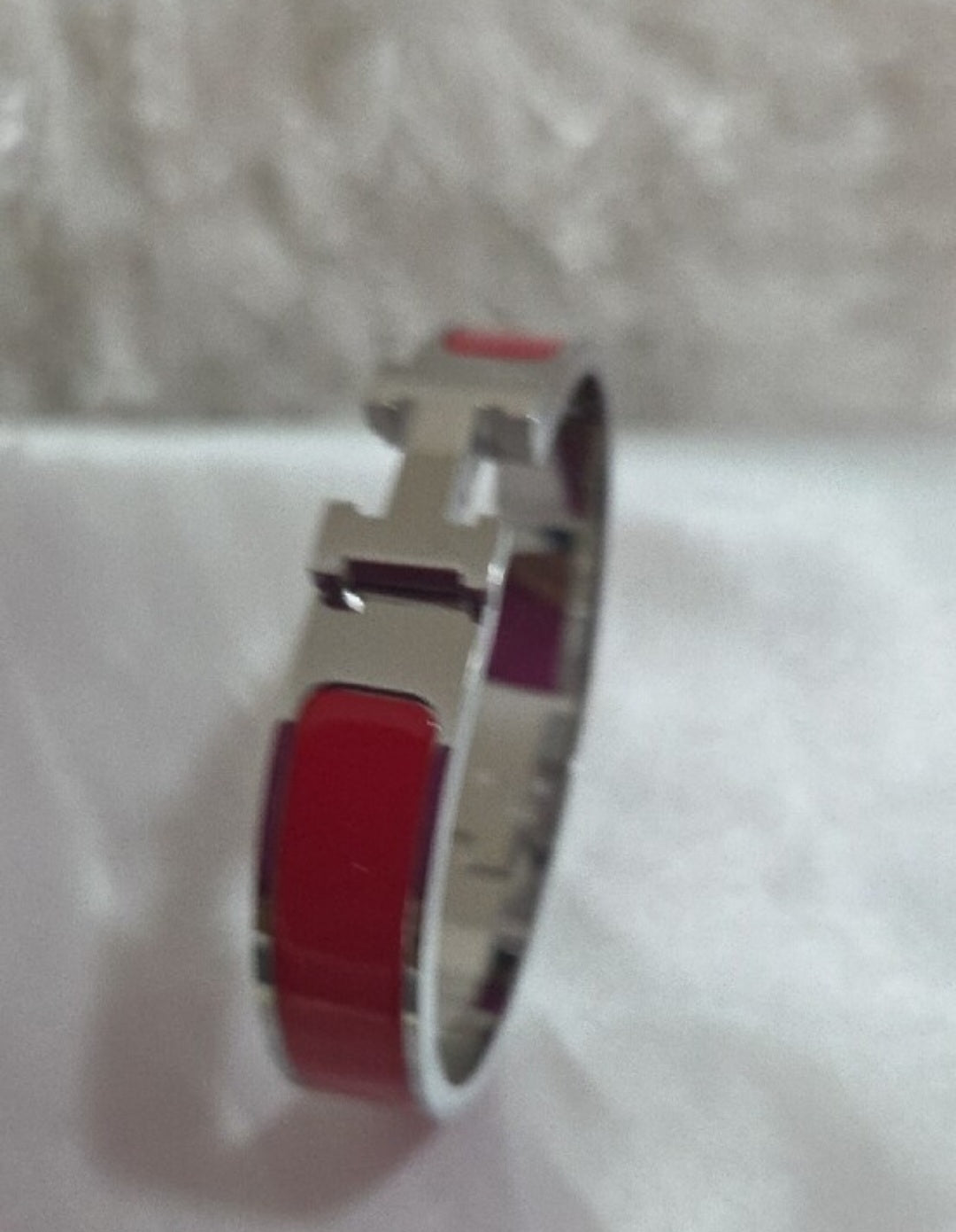 Hermes Style Red Bracelet