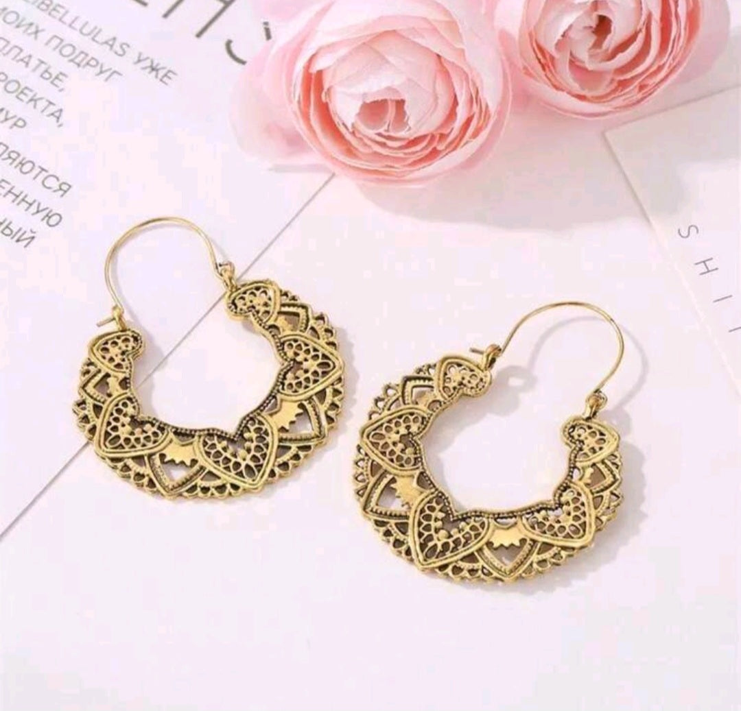 Aretes Dorado Vintage