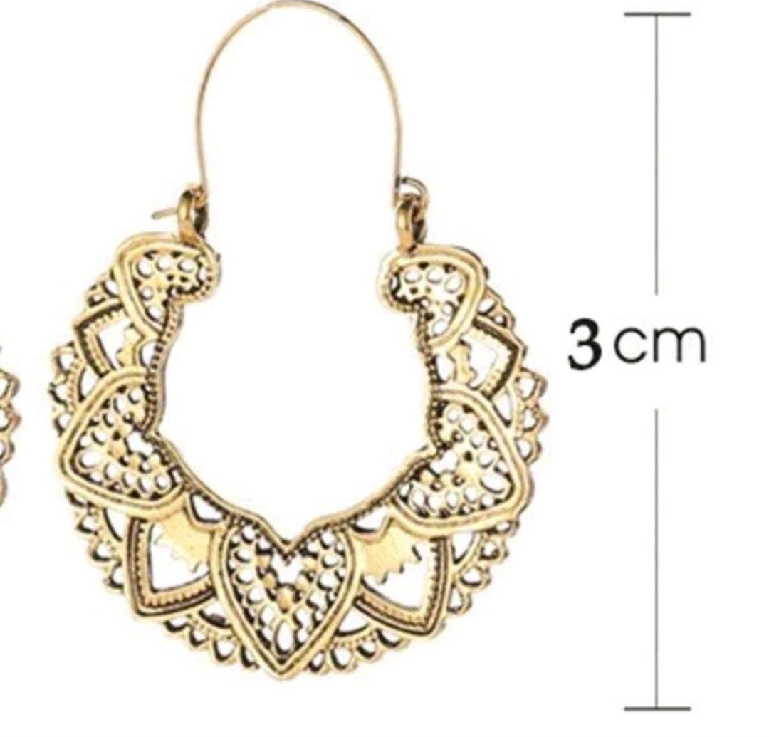Aretes Dorado Vintage