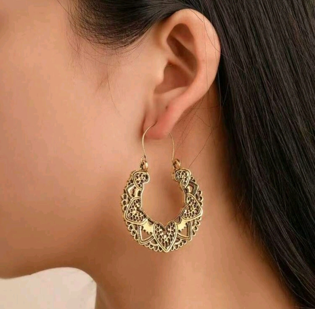 Aretes Dorado Vintage