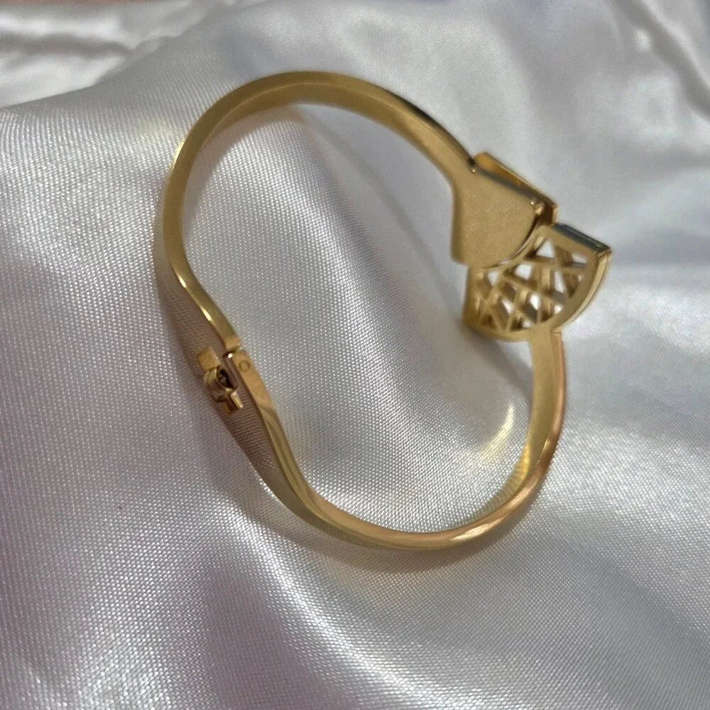 Pulsera Cuff Geométrica en Stainless Steel