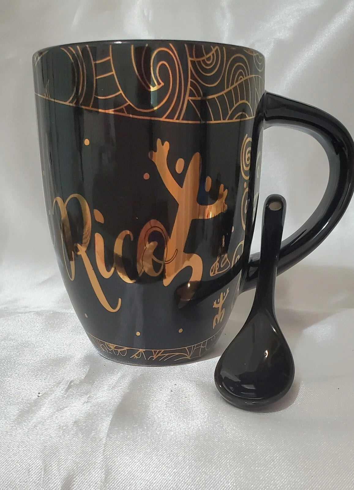 Puerto Rico Coquí Sun Taíno Ceramic Coffee Mug – Fine Glazed Souvenir Cup